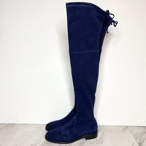 Stuart Weitzman Blue Suede Over The Knee Boot 7B